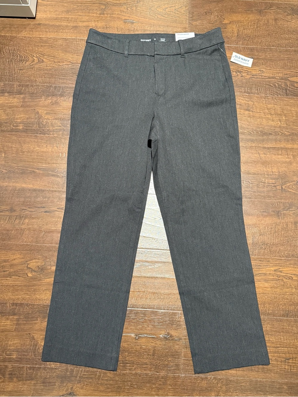 Old Navy High-Waisted Pixie Straight Pants NWT – Dark Heather Gray